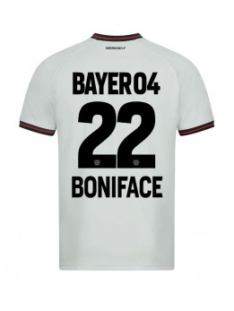 Billige Bayer Leverkusen Victor Boniface #22 Bortedrakt 2023-24 Kortermet